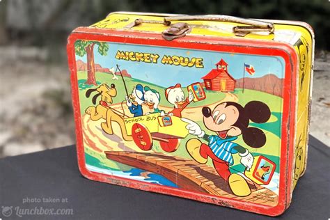 mickey mouse lunch box vintage